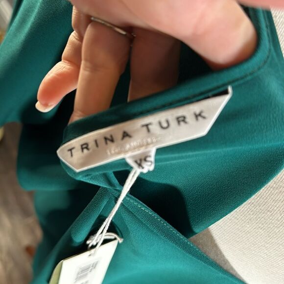 👗 Trina Turk Radiant Dress in Green - Size XS - New With Tags! - Picture 5 of 6